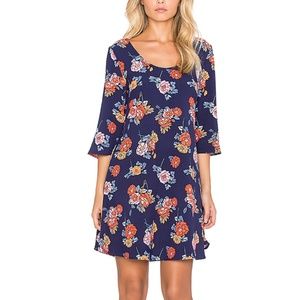 Minkpink navy floral dress